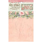 Stamperia Rice Paper Backgrounds A6 8/Pkg House of Roses Gazebo