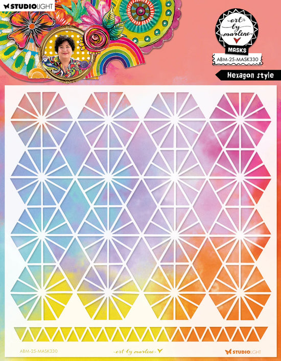 Art by Marlene Mask Hexagon Style Art by Marlene 1 Pieces