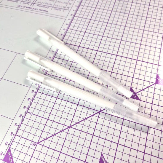 Hunkydory Prism Gel Pens - White x 3 Pens