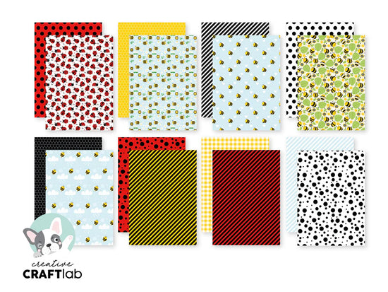 Studio Light Designer Paper Pad Bee-Lightful Friendz 24 Sheets