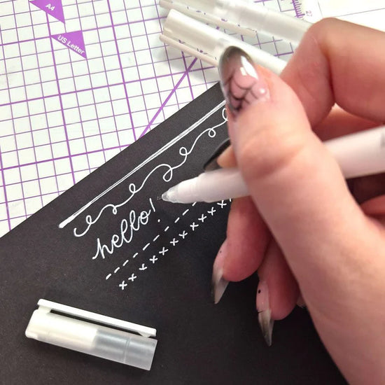 Hunkydory Prism Gel Pens - White x 3 Pens