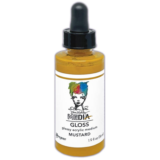 Dina Wakley Media Gloss 2oz Dropper Style Mustard