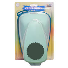Marvy Uchida CLEVER LEVER EXTRA GIGA CRAFT PUNCHES Scallop Circle 3.5”