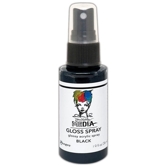 Dina Wakley Media Gloss Sprays 2oz Black
