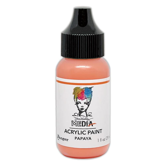Dina Wakley Media Heavy Body Acrylic Paint 1oz Papaya