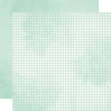 Simple Vintage Flower Shoppe Double-Cardstock 12"X12" Hydrangea Gingham