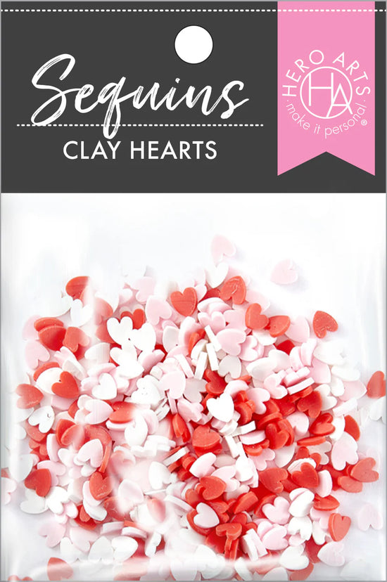 HERO ARTS MINI CLAY HEARTS FROM THE LOVE NOTES COLLECTION