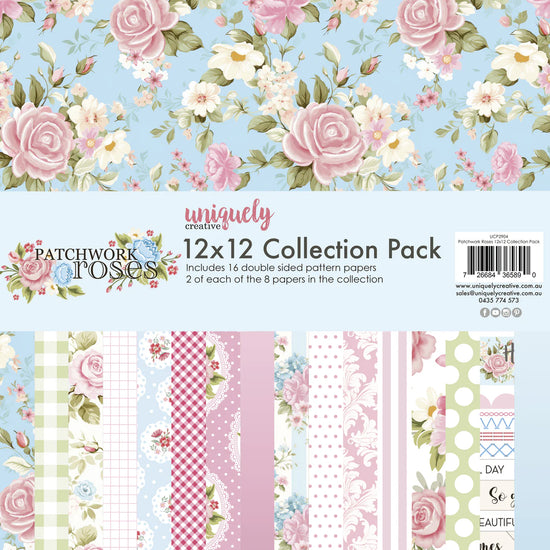 Uniquely Creative PATCHWORK ROSES 12 X 12 COLLECTION PACK