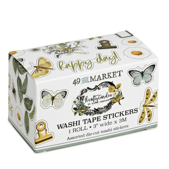 49 And Market Washi Sticker Roll Krafty Garden (1 roll)