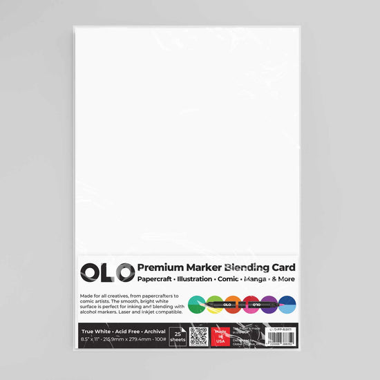 OLO Marker Blending Card Paper Pack 8.5x11" 25 Sheets