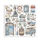Stamperia Double-Sided Paper Pad 8"X8" 10/Pkg Silent Sea
