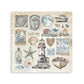 Stamperia Stickers 6.5"X6.5" 4/Pkg Silent Sea