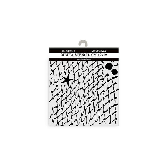 Stamperia Stencil 4.72"X 4.72" Silent Sea Net