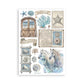 Stamperia A5 Washi Pad 8/Pkg Silent Sea