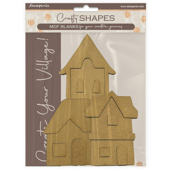 Stamperia Crafty Shapes Silent Sea House Landscape