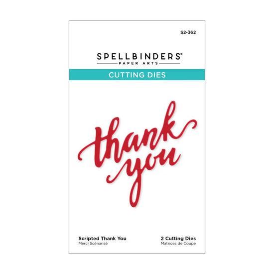 SCRIPTED THANK YOU ETCHED DIES S2-362