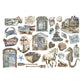 Stamperia Cardstock Ephemera Silent Sea