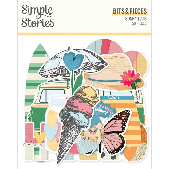 Simple Stories Sunny Days Bits & Pieces 59/PKG