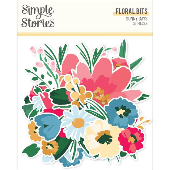 Simple Stories Sunny Days Bits & Pieces 33/PKG Floral