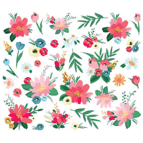 Simple Stories Sunny Days Bits & Pieces 33/PKG Floral