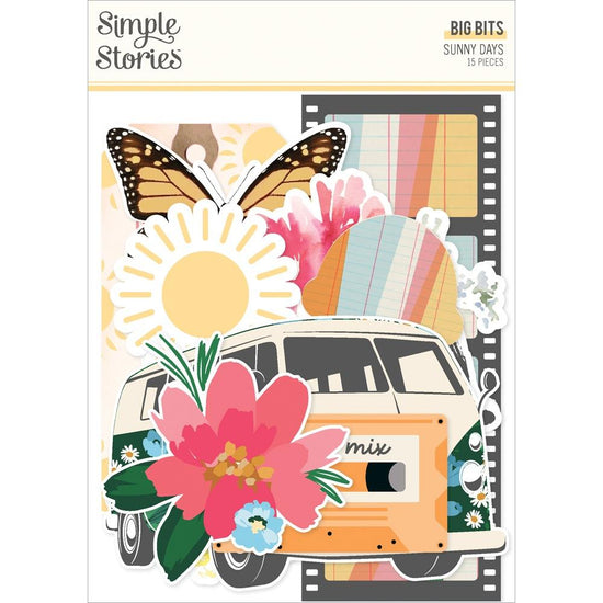 Simple Stories Sunny Days Bits & Pieces 15/PKG Big