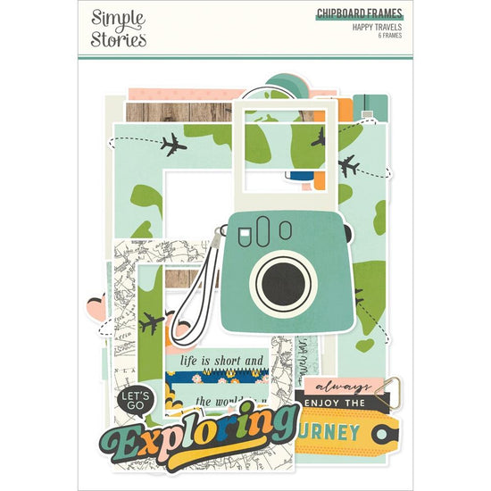 Simple Stories Happy Travels - Chipboard Frames