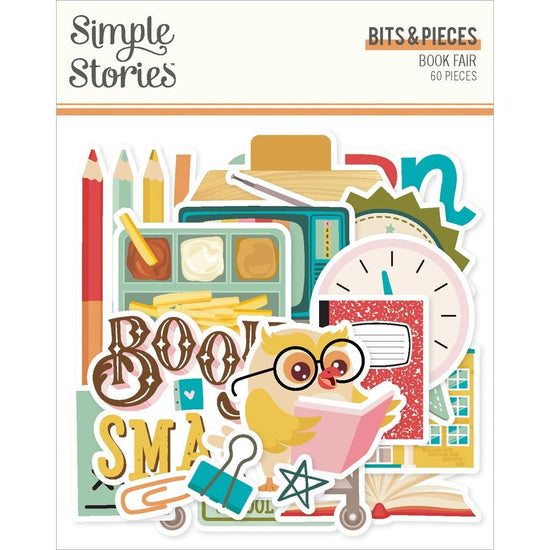 Simple Stories Book Fair Bits & Pieces 60/Pkg