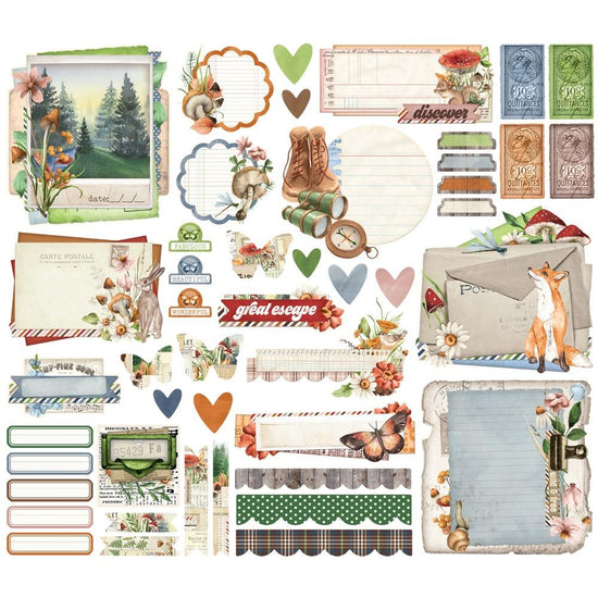 Simple Stories Simple Vintage Woodlands Ephemera 46/Pkg