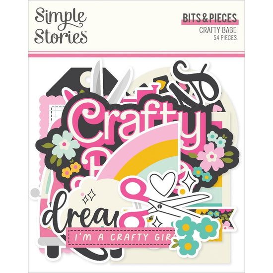 Simple Stories Crafty Babe Bits & Pieces 54/Pkg