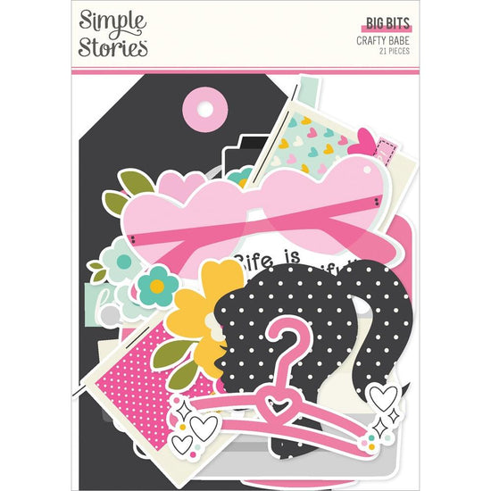 Simple Stories Crafty Babe Bits & Pieces 21/Pkg Big