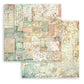 Stamperia Maxi Backgrounds Double-Sided Paper Pad 12"X12" Brocante Antiques