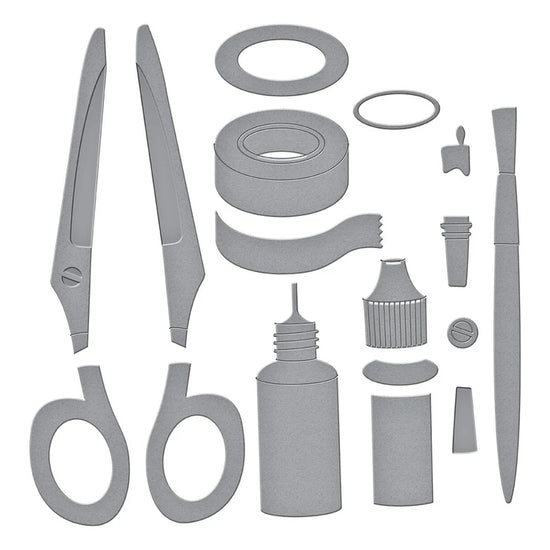 Spellbinders CRAFTY TOOLS ETCHED DIES FROM THE CRAFTY BABE COLLECTION WITH SIMPLE STORIES
