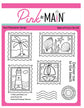 Pink & Main Nautical Postage Stamps