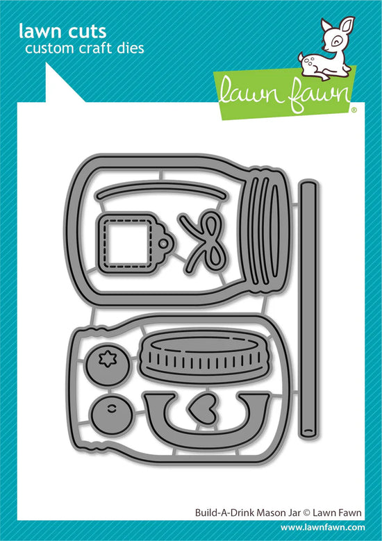 Lawn Fawn build-a-drink mason jar die
