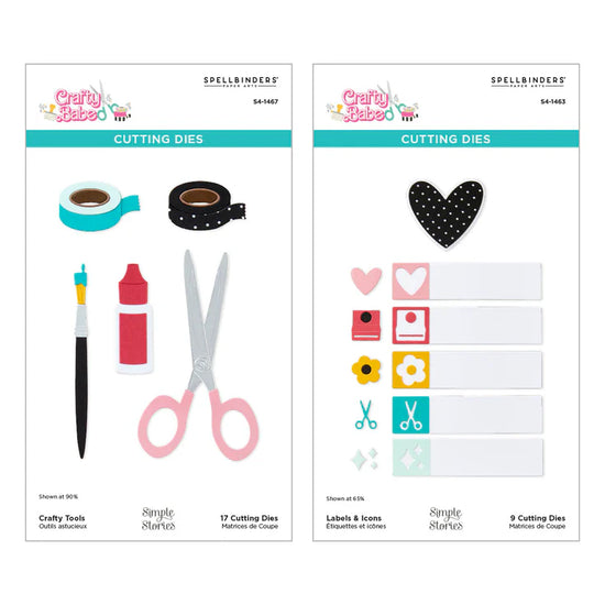 Spellbinders CRAFTY BABE DIE BUNDLE WITH SIMPLE STORIES
