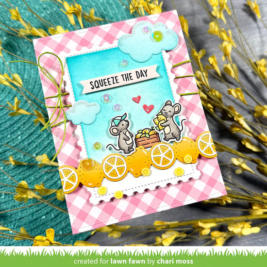 Lawn Fawn lemon border die