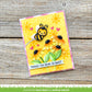 Lawn Fawn daisy bloom outline background stencil