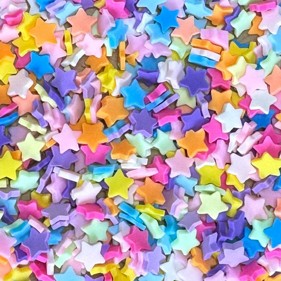 Lawn Fawn rainbow star clay pieces