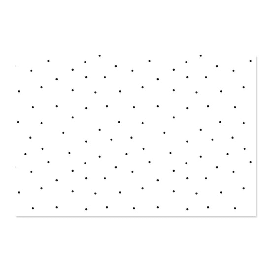 Tela para encuadernar estampada 35x50 cm Topos negros