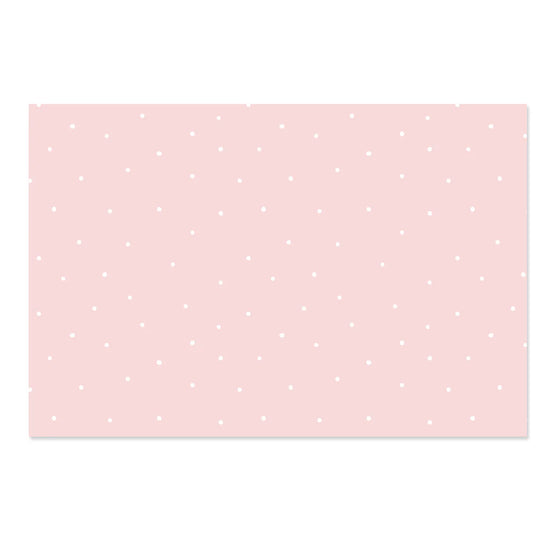 Tela para encuadernar estampada 35x50 cm Topos blancos sobre rosa pastel