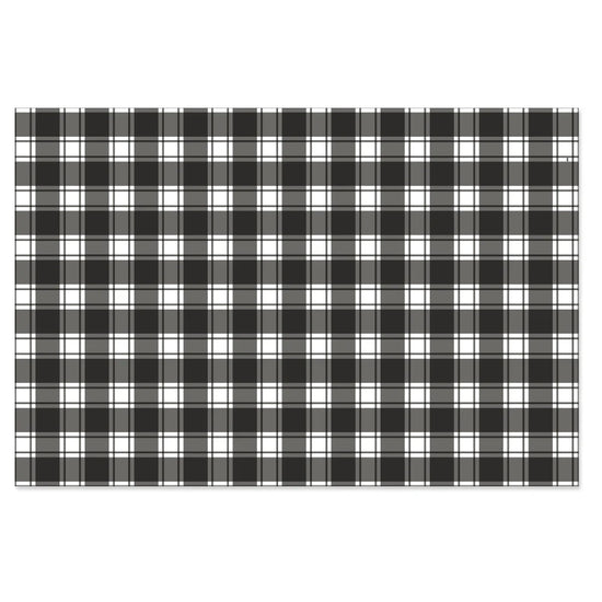 Tela para encuadernar estampada 35x50 cm Vichy negro