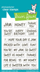 Lawn Fawn jam and honey sentiments stamp