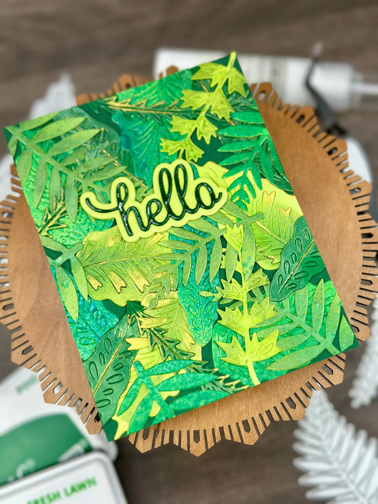 Hero Arts Hello Rainforest Leaves Die Set