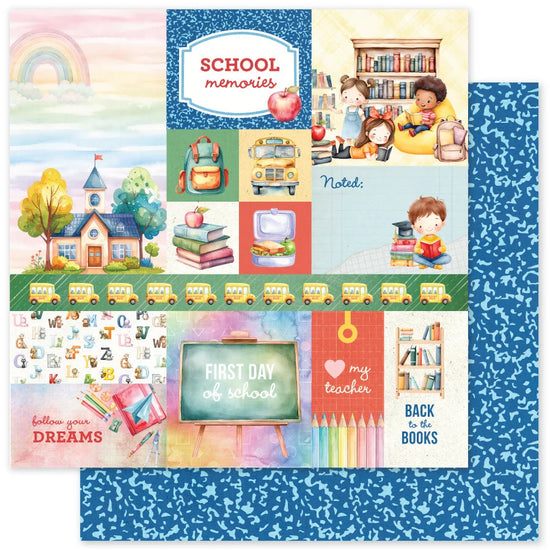 PRE ORDER Paper Rose School Days 12x12 Paper Collection PRE ORDER
