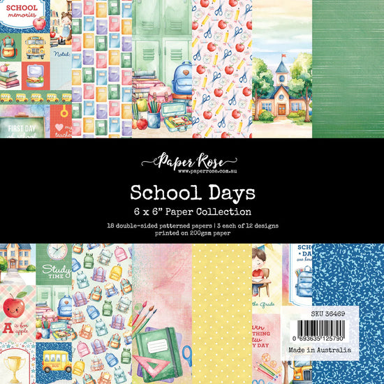 Paper Rose School Days 6x6 Paper Collection