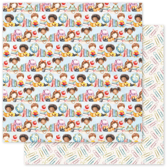 Paper Rose School Days Basics 12x12 Paper Collection