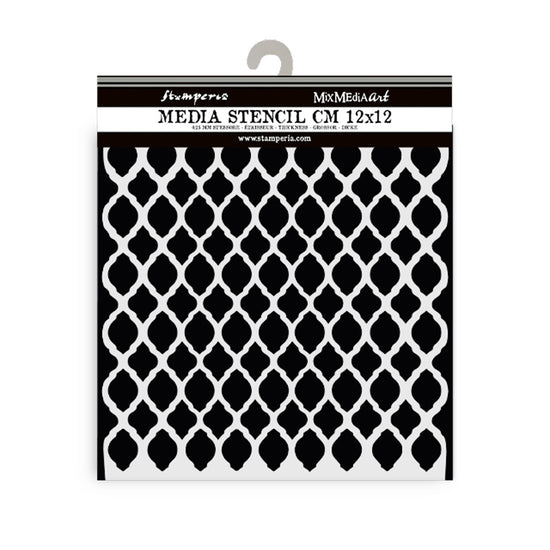Stamperia Thick stencil cm 12X12 - Timeless Net Texture