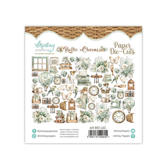 Mintay PAPER DIE-CUTS - RUSTIC CHARMS, 60 PCS