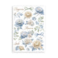Stamperia Washi pad 8 sheets A5 - Timeless