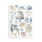Stamperia Washi pad 8 sheets A5 - Timeless